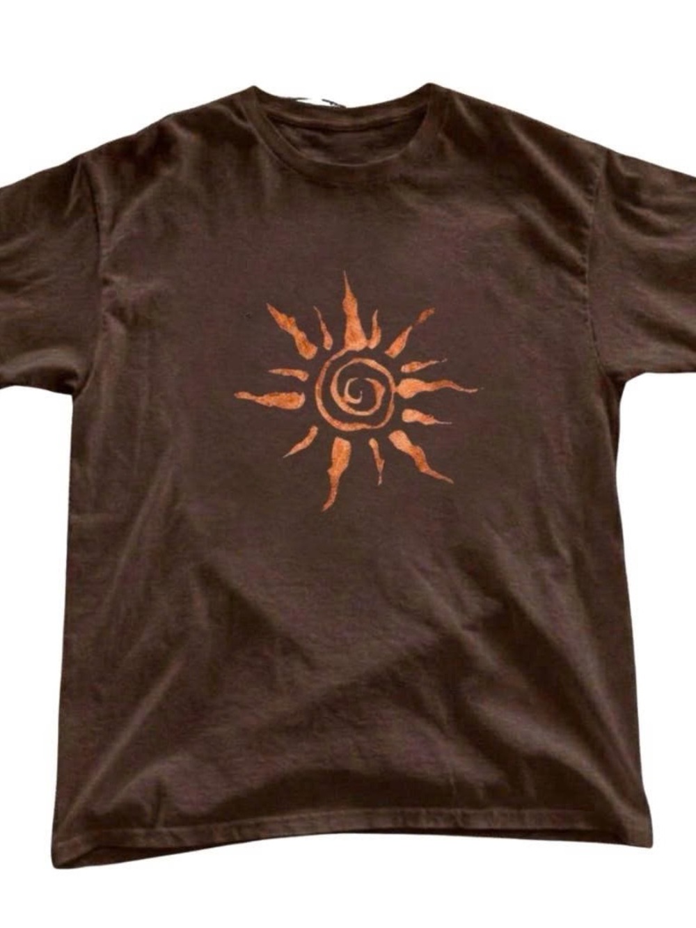 Brown Sun Graphic Short-Sleeve T-Shirt